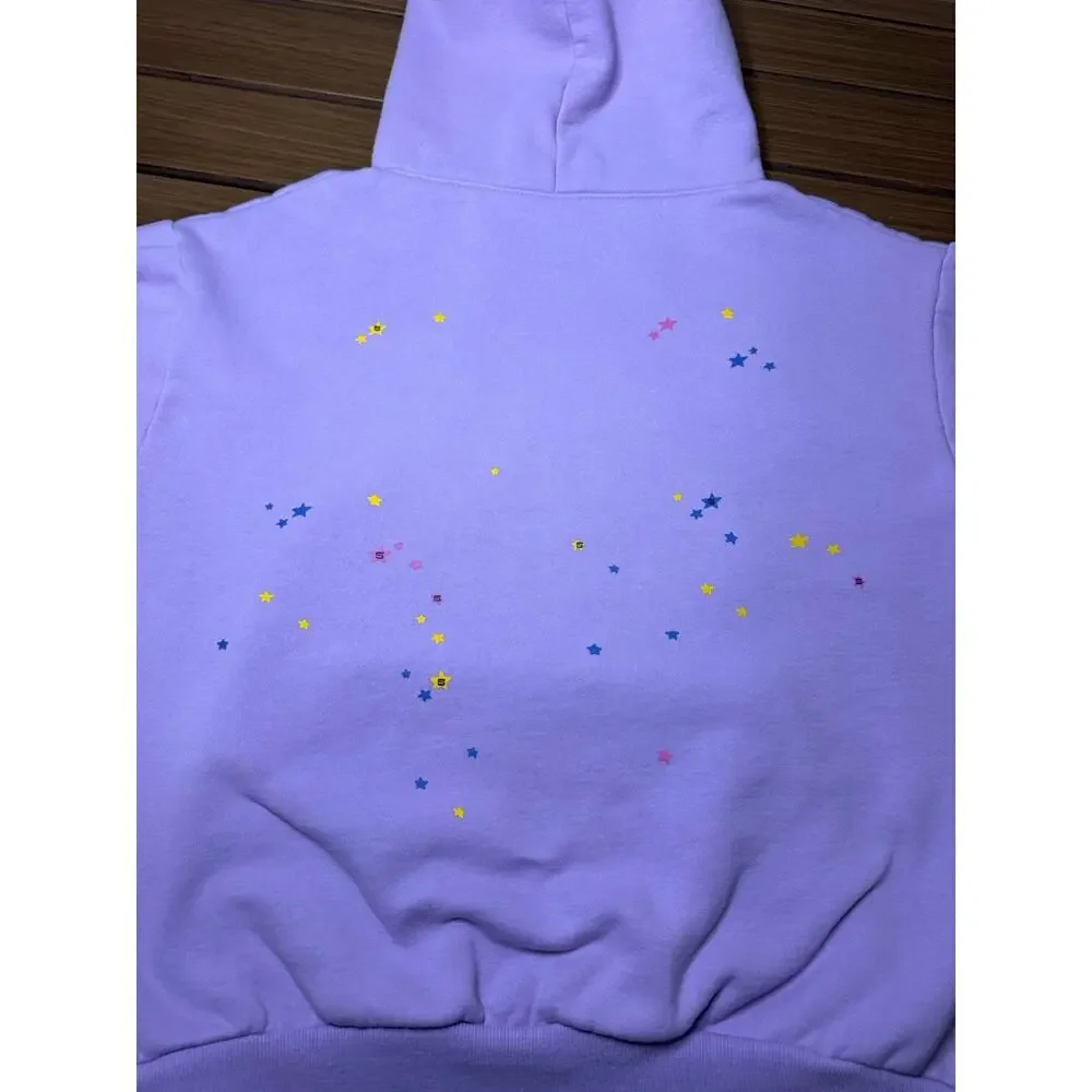 Spider Acai Web Hoodie Size Small Purple Sp5der ( Stain) - Picture 6 of 11